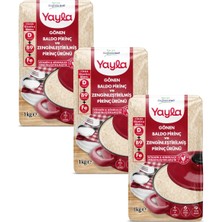 Yayla Gönen Baldo Pirinç ve Zenginleştirilmiş Pirinç Ürünü (D+B9+Fe) 1 kg X3