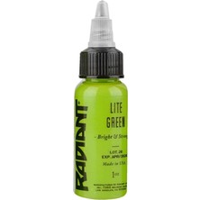 Radiant Colors Lite Green Açık Yeşil Dövme Boyası 1oz - 30ml