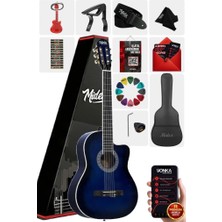MAXWORD Midex MGX-100BL-BAG Üst Seviye Klasik Gitar 4/4 Sap Ayarlı (Çanta Askı Capo Pena)