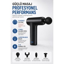 CoverZone Masaj Tabancası, 6 Hız Kademeli 3 Modlu, 4 Değiştirilebilir Başlıklı, 1200-3200 Rpm, 25W Güç, Usb-C Şarjlı Boyun Sırt Bel Kol Bacak Omuz Ayak Masaj Aleti | XK-MG04