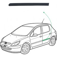 WPI Arka Sağ Kapı Çıtası ( Peugeot 307 00>09 ) Oem: 8546.H6 / 2839758