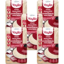 Yayla Gönen Baldo Pirinç ve Zenginleştirilmiş Pirinç Ürünü (D+B9+Fe) 1 kg X5