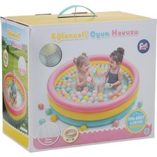 Renas Store ER-520 Fun Play 85CM Huz Üç Renkli Içinde 100 Adet 6cm Toplu