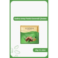 Godiva Antep Fıstıklı ve Karamelli Kare Çikolata - 60 gram - 6 Adet