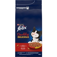 Felix Doubly Delicious Çifte Lezzet Sığır Etli 2 kg (4'li Paket)