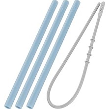 Renas Store Oioi Silikon Pipet 3 Lü &amp; Tem.fırçası - Mineral Blue