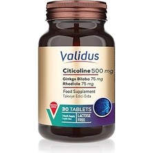 Renas Store Validus Citicoline 500 Mg 30 Tablets