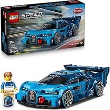 Renas Store Speed Champions Bugatti Vision Gran Turismo Araba 77253-9 Yaş ve Üzeri Çocuklar Için Bugatti Kıyafet Giyen Minifigür Içeren Yaratıcı Oyuncak Yapım Seti, Hediye Fikri (284 Parça)