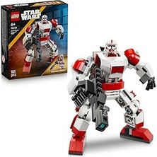 Renas Store Star Wars Klon Şok Trooper Robotu 75448-6 Yaş ve Üzeri Kız ve Erkek Çocuklar Için Duruşu Ayarlanabilir Minifigür Içeren Yaratıcı Oyuncak Yapım Seti, Çocuklar Için Hediye Fikri (151 Parça)