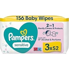 Renas Store Sensitive Islak Bebek Mendili, 3 Paket, 156 Islak Mendil