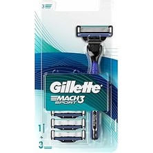 Renas Store Gillette Mach3 Start Tıraş Makinesi + 3 Adet Yedek Tıraş Bıçağı