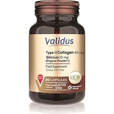 Renas Store Validus Type 2 Collagen 40 Mg (Uc2 Patented) Silicium 10 Mg (Orgono Powdwer Patented) 30 Capsules