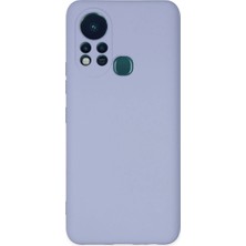 The Gencoo Infinix Hot 11S Kılıf Nano Içi Kadife Silikon - Lila