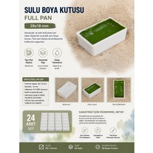 3B Tam Tava 28*18 mm (Full Pan) Sulu Boya Kutusu 24 Adet - Boya Dahil Değildir