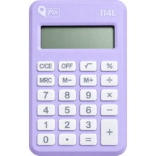 Pin 114L Cep Tipi Hesap Makinesi Pastel Mor – 8 Hane