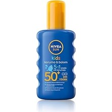 Renas Store Sun SPF50 Çocuklar Için Güneş Koruyucu Vücut Spreyi 200ML, Anında Uva Koruması, 5i 1ARADA Bakım, Nemlendirici, Hassas Koruma