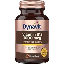 Renas Store Dynavit Methylcobalamin Vitamin B12 1000 Mcg 100 Dilaltı Tablet - Vitamin B12 (Metilkobalamin)