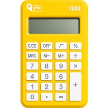 Pin 114S Cep Tipi Hesap Makinesi Pastel Sarı – 8 Hane