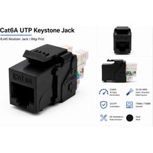Commscope CAT6A Siyah Keystone/modüler Jack