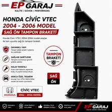 EP Garaj Otomotiv Honda Civic Vtec 2004-2006 Model Sağ Ön Tampon Braketi