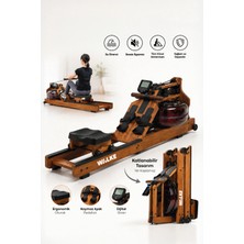 Walke Premium Aquarow Pro Katlanabilir Su Dirençli Kürek Çekme Aleti Kondisyon Küreği