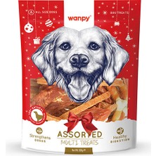 Wanpy Karışık Yılbaşı Köpek Ödül Maması 300 gr Sağlıklı ve Lezzetli Ödül İçeriği ile