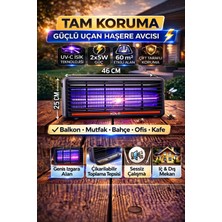 Xolo 2X5W Sinek Öldürücü Cihaz 60M2 Etkili Uv-C Işıklı Haşere Avcısı 46 cm