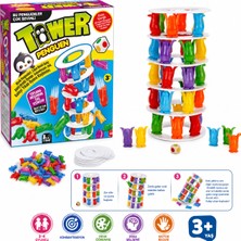 Maketçiniz Penguen Tower Eğitici Zeka ve Aktivite Oyunu Eğlence Kutusu Eğitici Oyuncak Penguen Kulesi