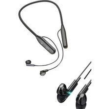 GRAYLINE 60 Saat Kablolu Boyun Askılı Dijital Göstergeli Bluetooth Kulaklığı Yeni Nesil