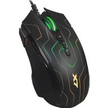 A4Tech A4 Tech X89 Oscar X7 Neon Maze 2400Dpı Usb Makrolu Oyuncu Mouse
