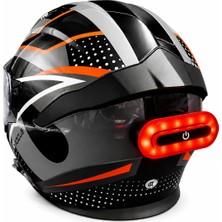 Kask Arkası Uyarı LED Işığı - Kask Ledi - Gece Kask Ledi