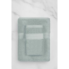 Mira Home 2 Parça Battal Lüks Premium Banyo Spa Havlu Takımı 90X160 cm Açık Gri