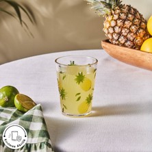 Karaca Pina Ananas Desenli Kırılmaz Akrilik Su Bardağı 440 ml Şeffaf
