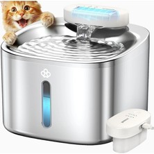 Oneisall 3,5 L Kablosuz Paslanmaz Çelik Kedi Su Pınarı
