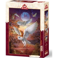Kazan Hobi Art Puzzle Ayışığı Baykuşları 1000 Parça Puzzle