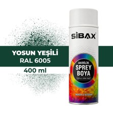 Sibax Akrilik Sprey Boya Parlak Yosun Yeşili(Ral 6005)400 ml