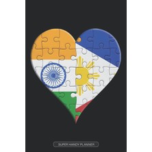 Kazan Hobi Planner: Indian Filipino Flag United Heart Jigsaw Puzzle Flags Of India Philippines