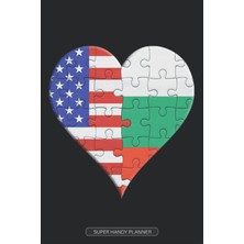 Kazan Hobi Planner: American Bulgarian Flag United Heart Jigsaw Puzzle Flags Of America Bulgaria