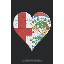 Kazan Hobi Planner: English Belizean Flag United Heart Jigsaw Puzzle Flags Of England Belize