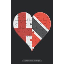 Kazan Hobi Planner: English Trinidadian And Tobagoan Flag United Heart Jigsaw Puzzle Flags Of England Trinidad And Tobago