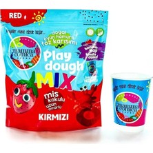 Kazan Hobi Kendin Yap Kendin Oyna Doğal Oyun Hamuru Toz Karışımı-Kırmızı