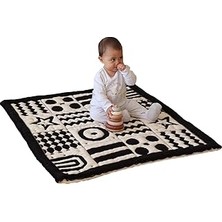 Kazan Hobi 3D Yumuşak Organik Pamuk Emekleme Battaniyesi – Gots Sertifikalı, 100X100 Cm, Montessori Tasarım, Motor Beceri Gelişimi Için, Çift Taraflı, Iplik Ucu Içermez, Yıkanabilir ve Sürdürülebilir
