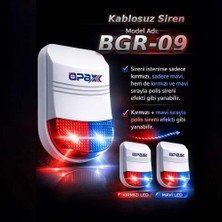 OPAX Bgr-09 Kablosuz Harici Siren /mesafe Artırıcı /repeater Adaptör Dahil