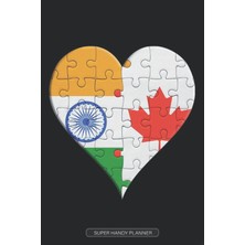Kazan Hobi Planner: Indian Canadian Flag United Heart Jigsaw Puzzle Flags Of India Canada