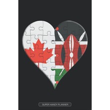 Kazan Hobi Planner: Canadian Kenyan Flag United Heart Jigsaw Puzzle Flags Of Canada Kenya