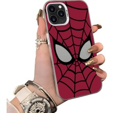 HONTINGA iPhone 11 Pro ile Uyumlu Kılıf Silikon Kenar Sert Arka Kamera Koruyucu Basitlik Anti Düşme Kamera Korumalı Spiderman Desen Couple Telefon Kılıfı Kadın ve Erkek Için Uygundur K1-0132