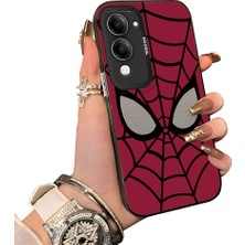 HONTINGA Vivo Y04 ile Uyumlu Kılıf Silikon Kenar Sert Arka Kamera Koruyucu Basitlik Anti Düşme Kamera Korumalı Spiderman Desen Couple Telefon Kılıfı Kadın ve Erkek Için Uygundur K1-0132