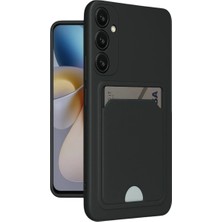 Renas Store Samsung Galaxy A16 5g Kılıf Kelvin Kartvizitli Silikon - Siyah