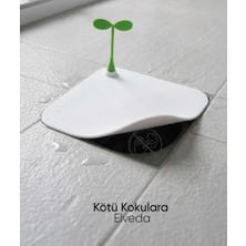 Akn Dekoratif Kare Koku Önleyici Lavabo Gider Kapatıcı Dekoratif Banyo Küvet Gider Tıkacı 13,3 cm