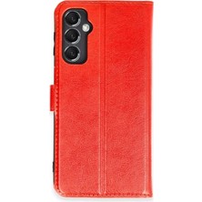 Renas Store Samsung Galaxy M34 5g Kılıf Trend S Plus Kapaklı Kılıf - Kırmızı